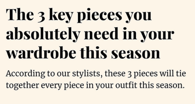 Pairing same classification typefaces